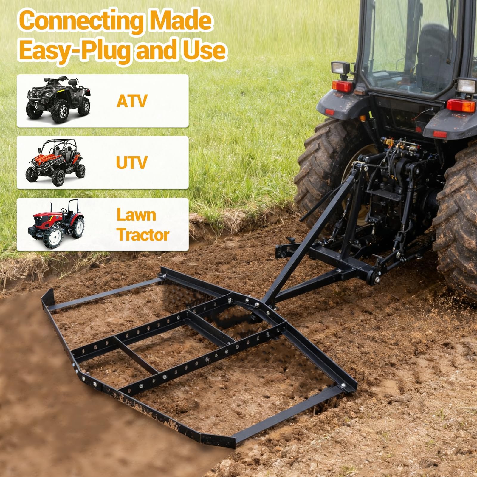 Enganche tipo pasador para ATV y UTV